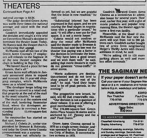 Green Acres Cinema - Closing Article (newer photo)